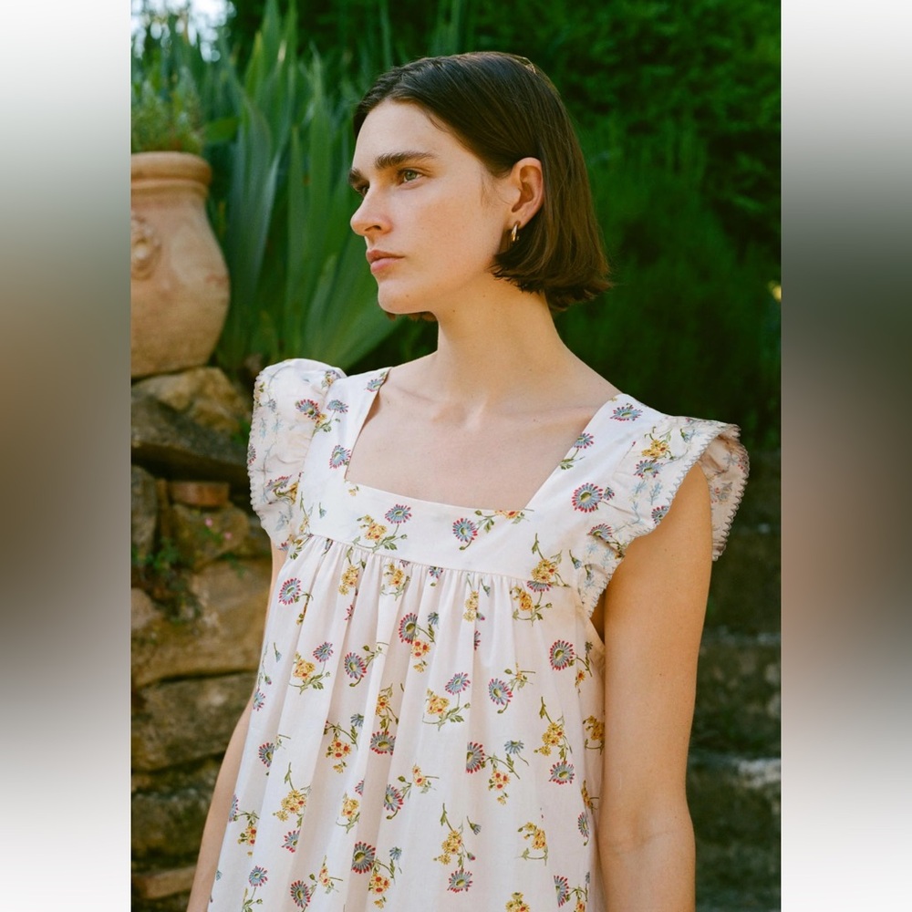 NWT Christy Dawn Benny Dress in Alabaster Daisy Sz S - Picture 2 of 7